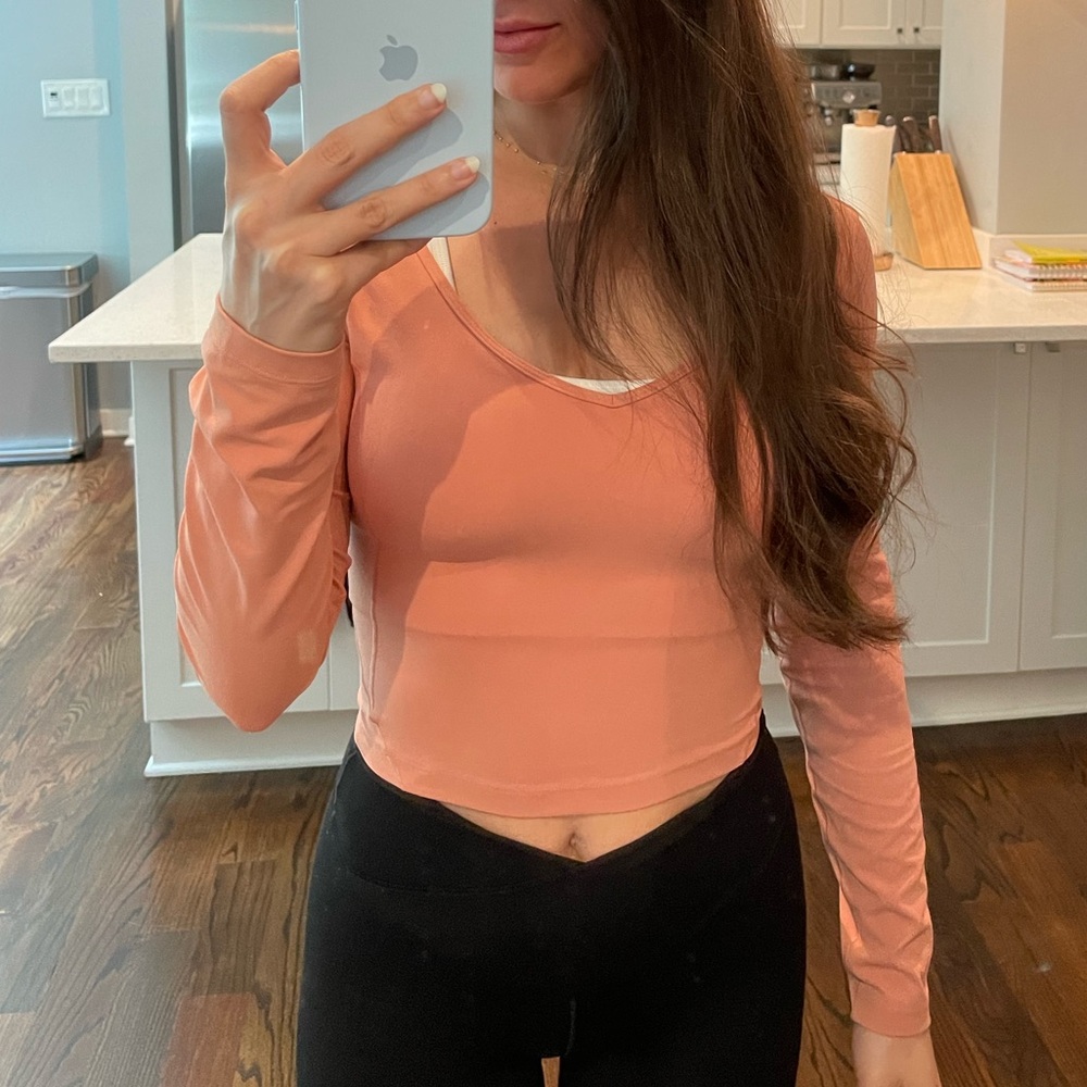 Lululemon Align Long Sleeve Shirt Pink Savannah